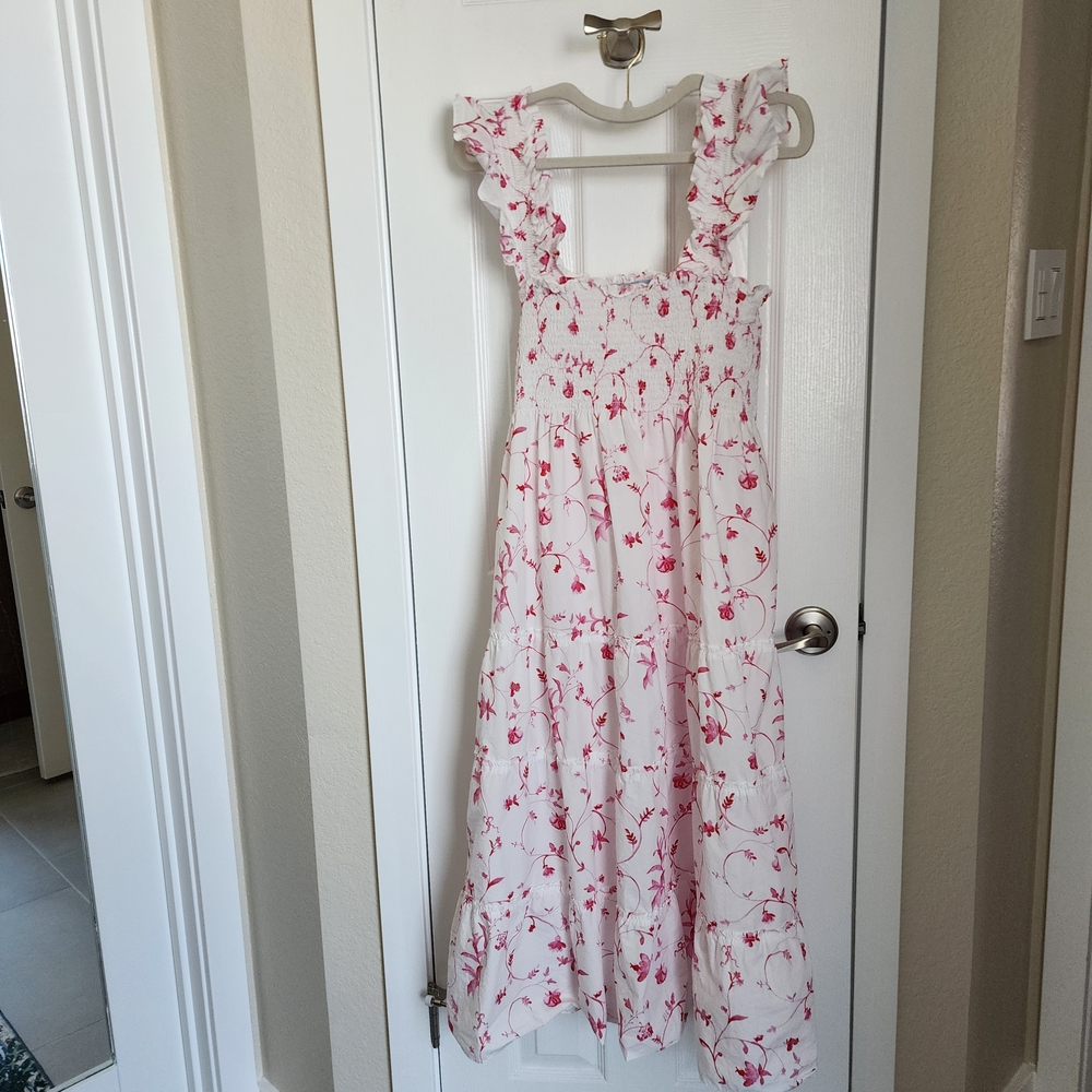 XL Ellie Nap Dress in Rose Botanical